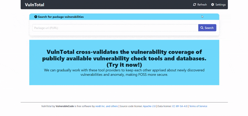 Live evaluation demo in VulnTotal browser extension